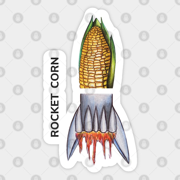 ROCKET CORN by FrankenDuo Sticker by FrankenDuo